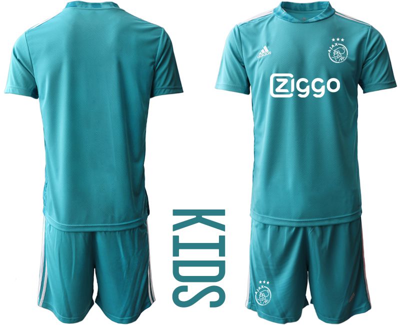 Youth 2020-2021 club ajax lake blue goalkeeper Soccer Jerseys